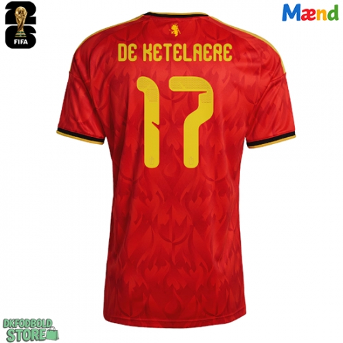 Belgien Charles De Ketelaere #17 Replika Hjemmebanetrøje VM 2026 Kortærmet